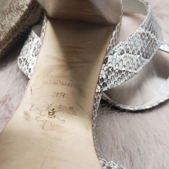 Prada Crisscross Snakeskin Sandal - Picture 5 of 6